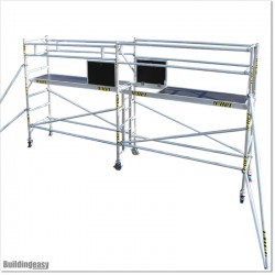 This scaffolding 5M wide, 3M high and 0.8M deep.