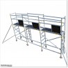 This scaffolding 5.4M wide, 3M high and 0.7M deep.