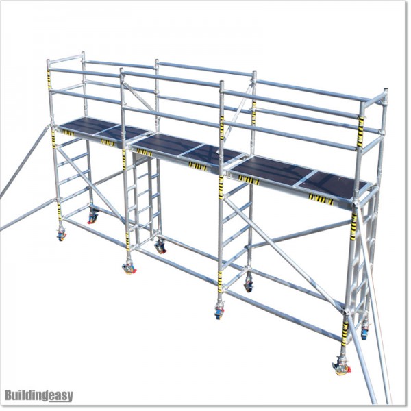 This scaffolding 5.4M wide, 3M high and 0.7M deep.