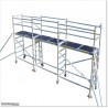This scaffolding 5.4M wide, 3M high and 0.7M deep.