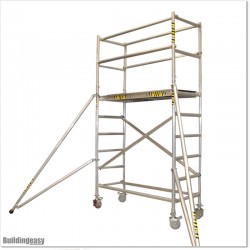 3M Industrial Aluminium Scaffolds with Side Support Legs in Auckland.