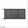 Iron Sand 4M Wide Aluminium Louver Sliding Gate 1.8M High in Auckland