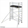 3.4M High mobile Narrow Aluminium scaffolding for industrial use.