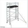 3.4M High mobile Narrow Aluminium scaffolding for industrial use.