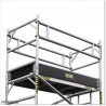 3.4M High mobile Narrow Aluminium scaffolding for industrial use.