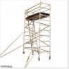 3.4M High skinny Aluminium scaffolding with Ladder for industrial use.
