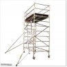 Long and wide 3.4M High Aluminium Scaffolding with Separate Ladder.