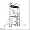6M Skinny Scaffolding with Two Ladders and 2 Working Platforms.