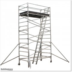 6M Scaffolding with Separate Ladder and Wider Working Area.