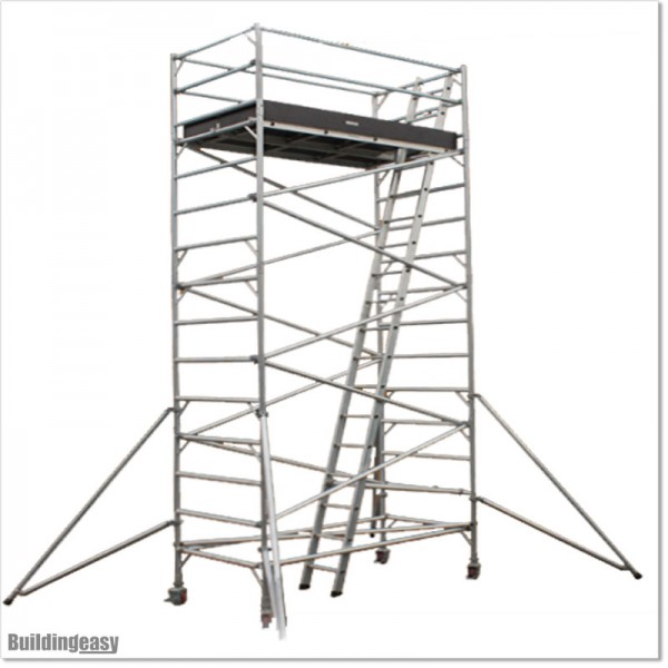 6M Scaffolding with Separate Ladder and Wider Working Area.