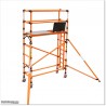 This is 2.4M high mobile fibreglass scaffolding is for industrial use.