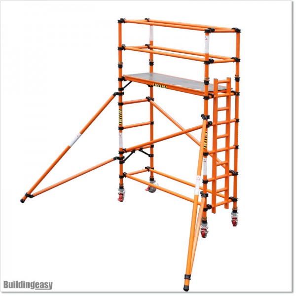 This is 2.4M high mobile fibreglass scaffolding is for industrial use.