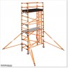 This is 5.6M mobile fibreglass scaffolding is for industrial use.