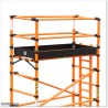 This is 5.6M mobile fibreglass scaffolding is for industrial use.