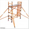 This is 5.6M mobile fibreglass scaffolding is for industrial use.