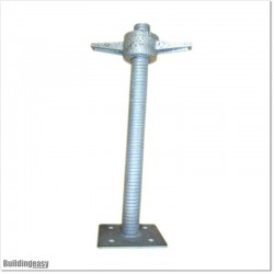 Adjustable Flat Jack Base for Uneven Surfaces and Other Scaffolding Parts