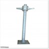 Adjustable Flat Jack Base for Uneven Surfaces and Other Scaffolding Parts