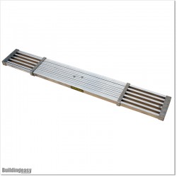 Adjustable Aluminium plank is 2.7M long and 230mm wide.