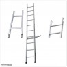 3.6M Long Aluminium Scaffolding Ladder With Supporting Bar.