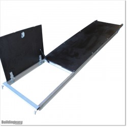 Aluminium Platform With Side Opening Trap Door.