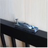 Gate is 3200mm wide and gate height is 1830mm. Gate top is fitted with spears