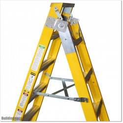 Fiberglass 6 Steps Combination Ladder 3.3M Extendable In Auckland.
