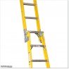 Fiberglass Industrial C8 Steps Combination Ladder in AKL.