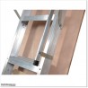 Aluminium Attic Ladder 2.3M-3.1M Ajustable. Max Load 170Kg Best price In Nz