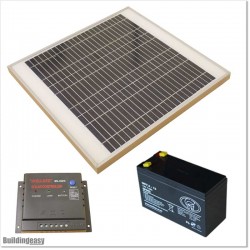 12V/20W Solar Power System for Automatic Gate Openers.