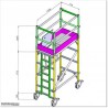 Industrial Aluminium Scaffoldings with Fold-able Frame in New Zealand.