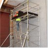 Long and wide 3.4M High Aluminium Scaffolding with Separate Ladder.