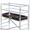 5M High Industrial Mobile Aluminium Scaffolding with 2 Working Planks.