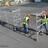 This scaffolding 5M wide, 3M high and 0.8M deep.