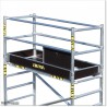 5M High Industrial Mobile Aluminium Scaffolding with 2 Working Planks.