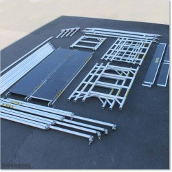 6M Narrow Scaffolding with Inbuilt Ladder Frame and 2 Working Planks.