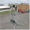 6M Narrow Scaffolding with Inbuilt Ladder Frame and 2 Working Planks.