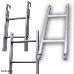 6M Narrow Scaffolding with Separate Ladder and 2 Working Platforms.