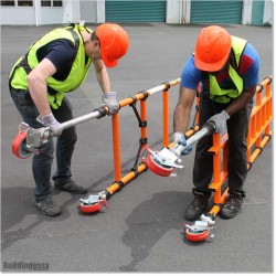 This is 2.4M high mobile fibreglass scaffolding is for industrial use.