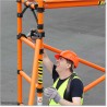 This is 2.4M high mobile fibreglass scaffolding is for industrial use.