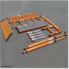 This is 2.4M high mobile fibreglass scaffolding is for industrial use.