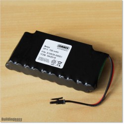 Integrated battery backup in the garage door opener control unit