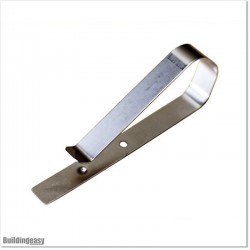 Holding clip for installing on the sun visor in a vehicle.