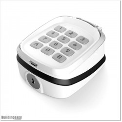 White Wireless Keypad comes with matching Receiver Unit.