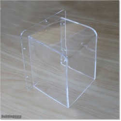 Keypad weather guard made out of transperent plastic.