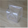 Keypad weather guard made out of transperent plastic.