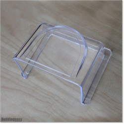 Keypad weather guard made out of transperent plastic.