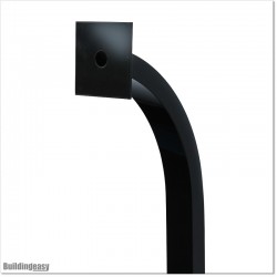 Goose neck aluminium post to mount Keypads or Intercoms.