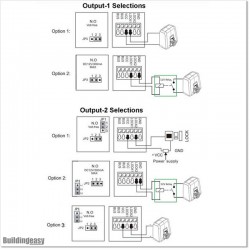 Two wire IP Rated, Vandal Resistance, Stainless Steel, Keypad with Two Outputs