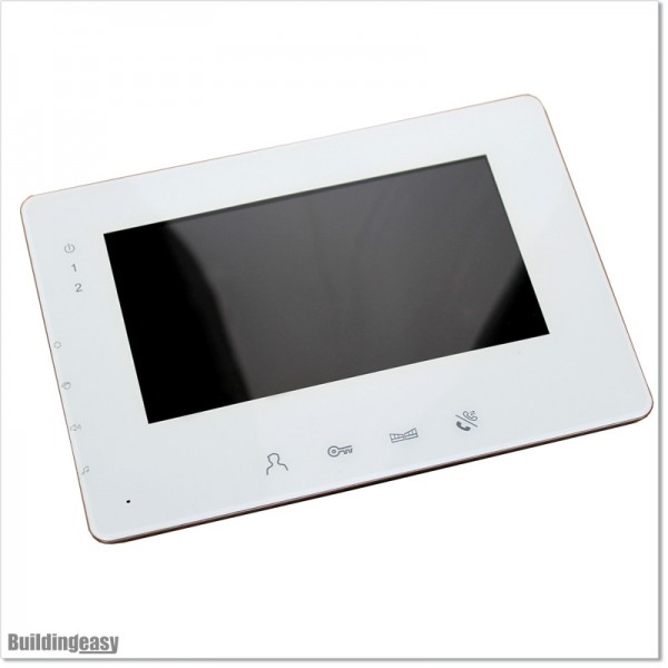 Video Intercom 7” TFT Colour Monitor with Gate Open and Electric Lock buttons
