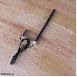 Extended antenna allows you to get a better signal. This works on 433MHz frequency.